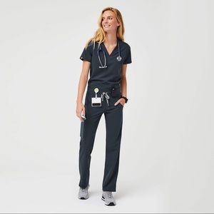 Figs Catarina scrub top Dark Harbor